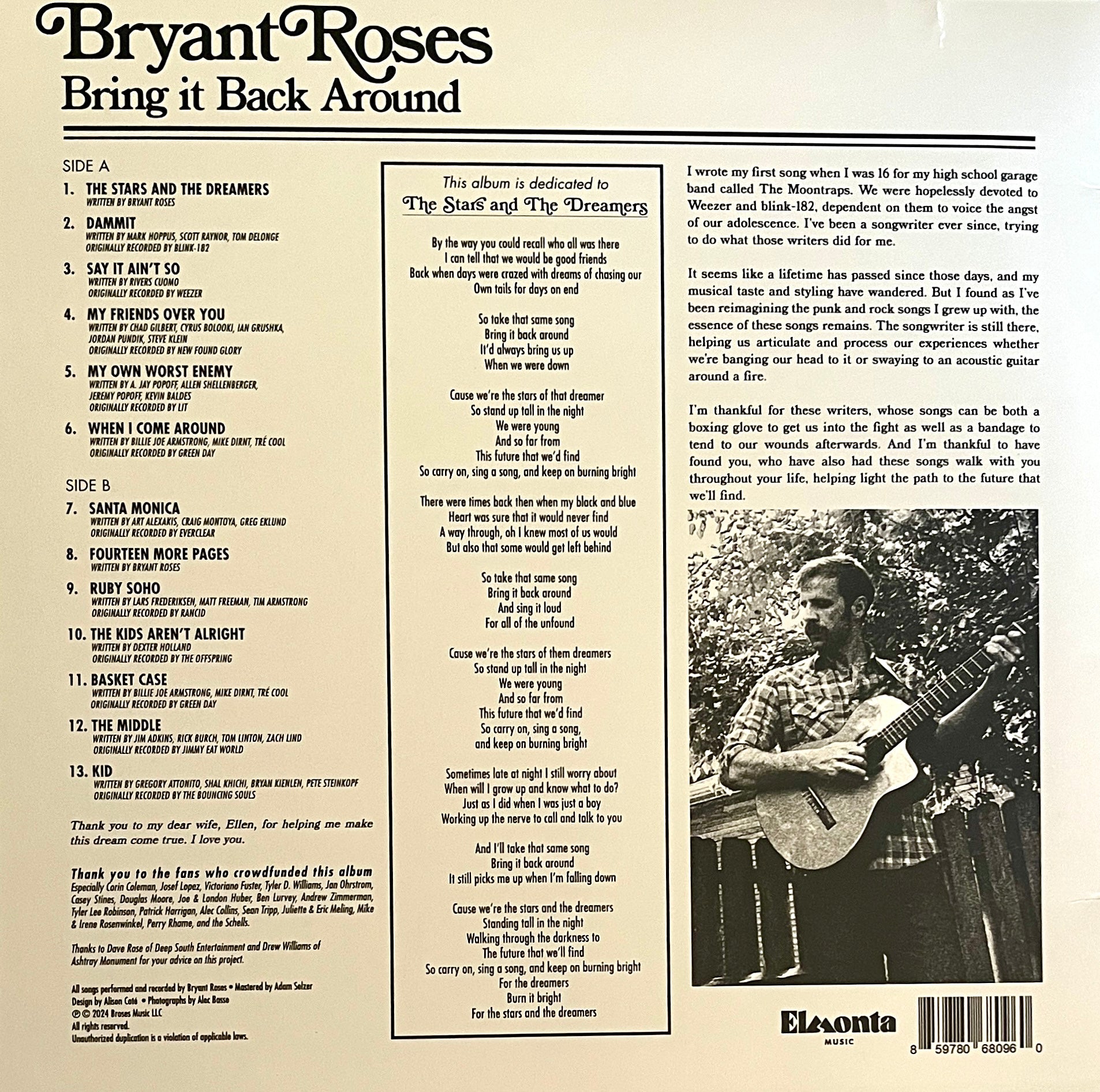 Bring it Back Around: The 90s Punk/Rock Country Cover Album on Black Vinyl