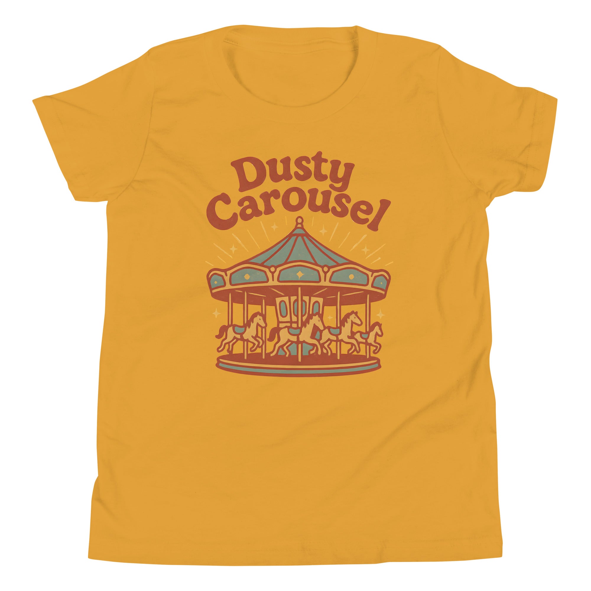 Dusty Carousel Youth T-Shirt – The Horses Keep Turning